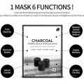 OEM Custom Charcoal Mineral Black Ampulle, die koreanische Gesichtsblatt-Masken-Hautpflege festzieht